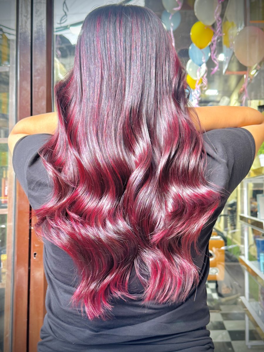 No Blech cherry red hair Colar 🙌🏻👌