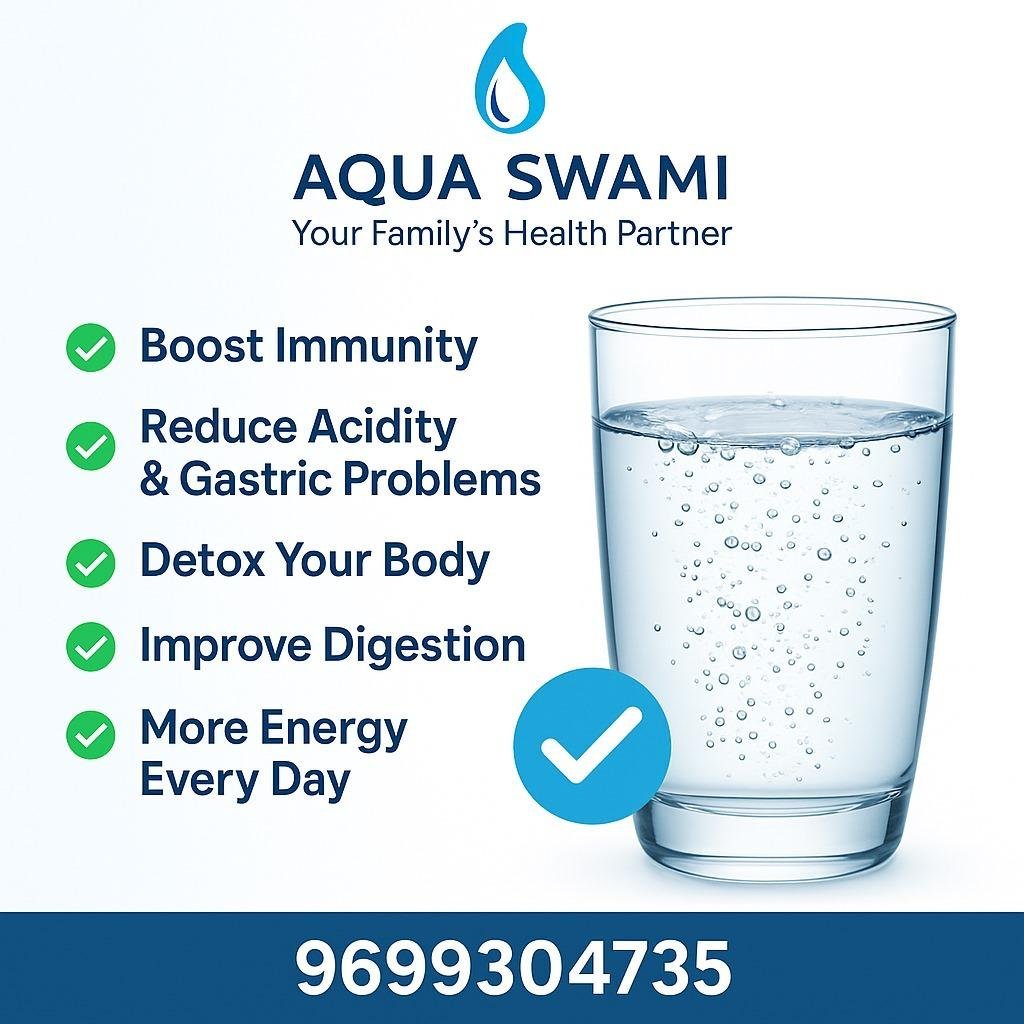 💧 AQUA SWAMI – 7 Plate Platinum Water Ionizer  ✨ Touch Screen Display सह आधुनिक तंत्रज्ञान!  ⚙️ Technical Highlights / तांत्रिक वैशिष्ट्ये:  🔹 Model: AQUA SWAMI – Premium Alkaline Water Ionizer 🔹 Plates: 7 Platinum Coated Titanium Plates 🔹 Display: Smart 