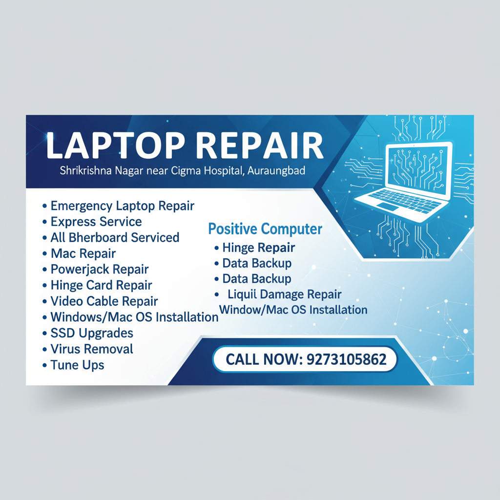 Laptop Repaired Fast & Reliable!