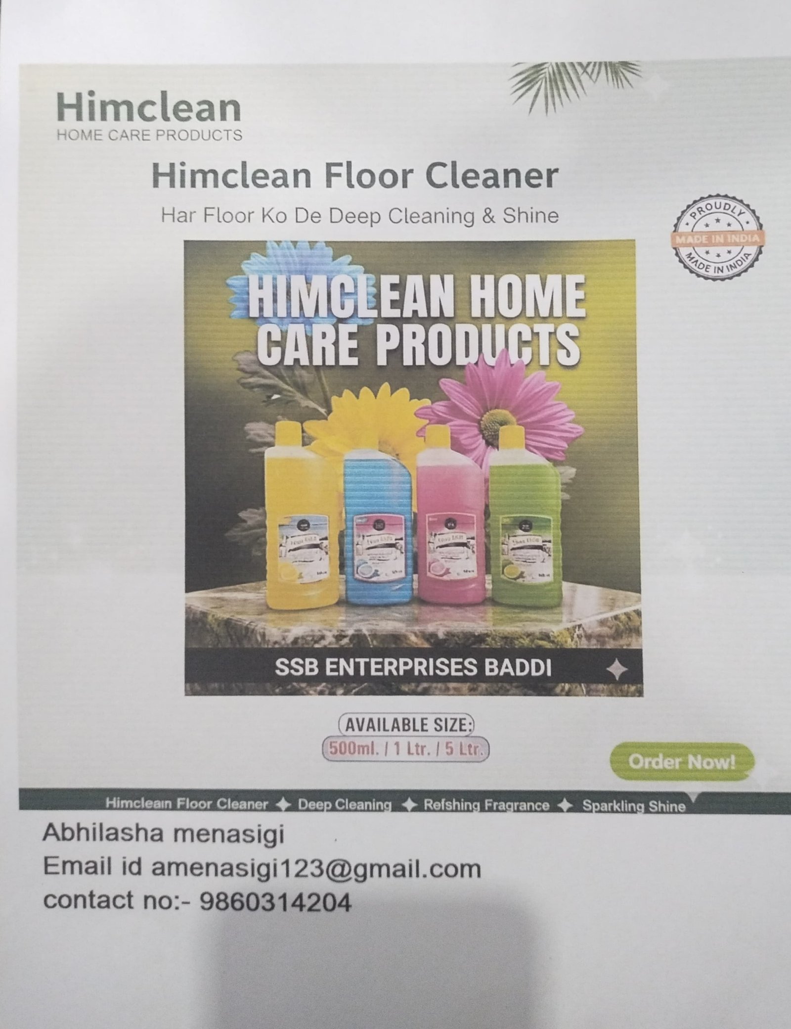 HimClean Home care products