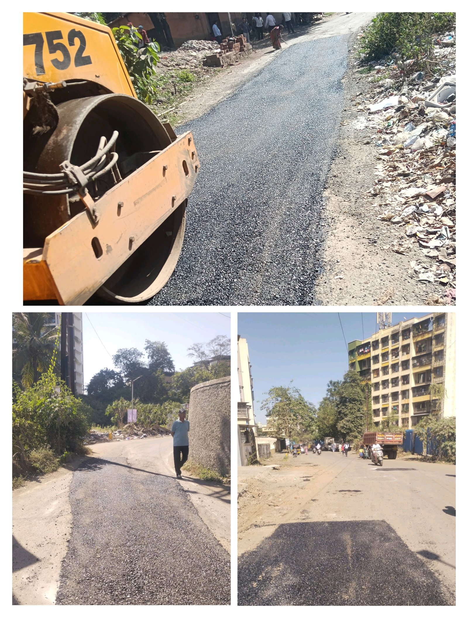 परिसरातील रस्ते डांबरीकरणसाठी सातत्याने पाठपुरावा