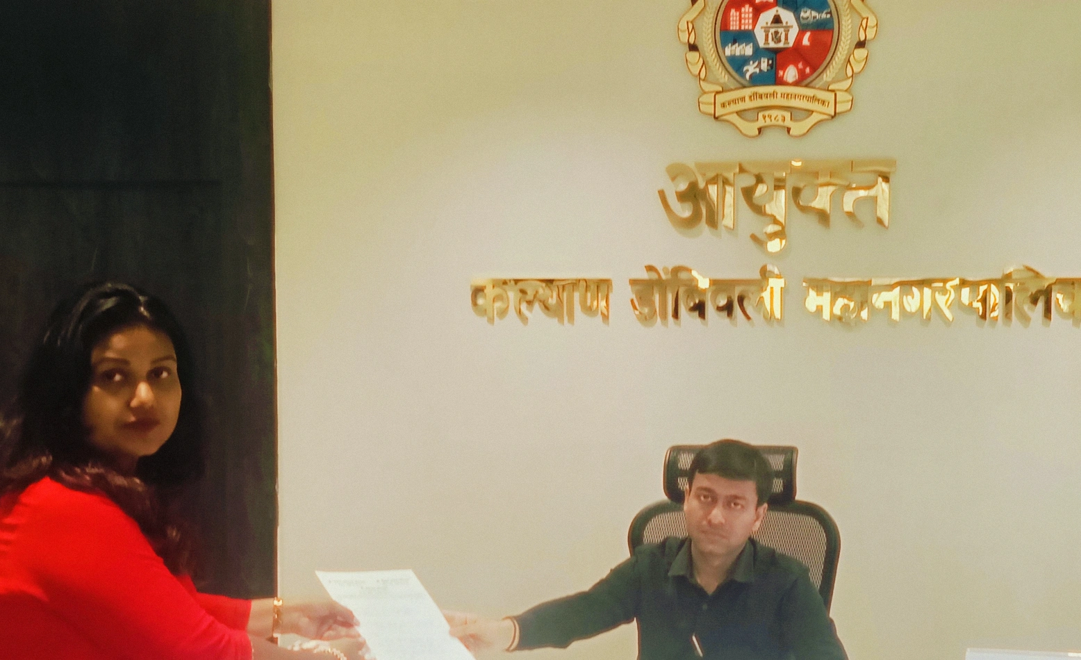 कल्याण डोंबिवली महानगरपालिका आयुक्त यांच्याकडे विविध प्रश्नांवर पाठपुरावा
