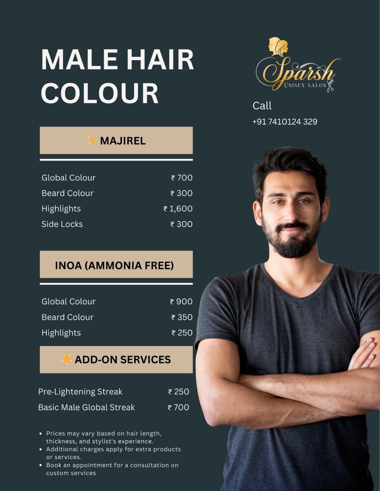 Male Hair Colour