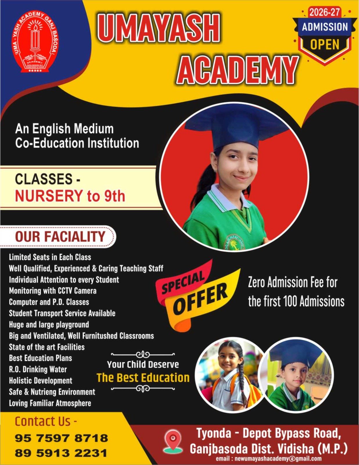 UMA YASH ACADEMY GANJBASODA