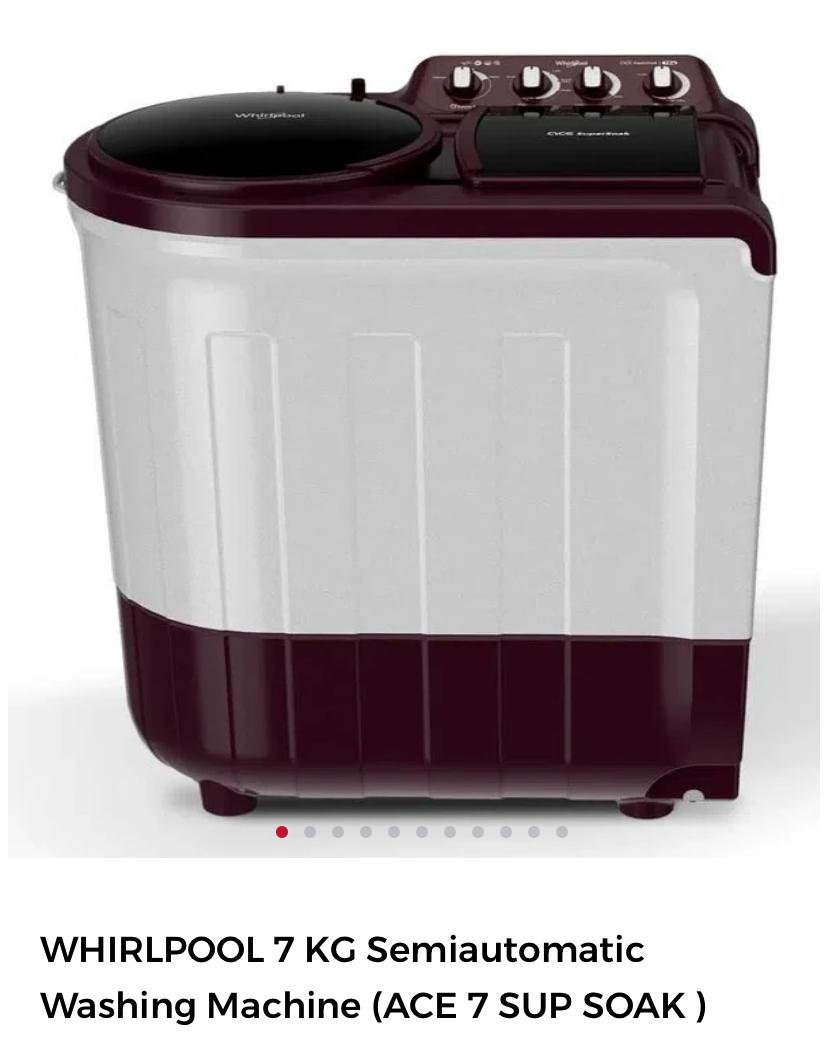WHIRLPOOL 7KG WM (ACE 7 SUP SOAK)