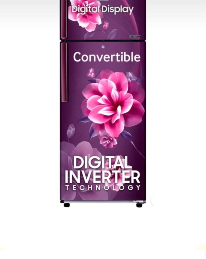 SAMSUNG REFF DOUBEL DOOR RED COULR
