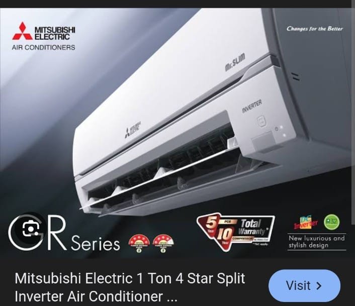 MITSUBUSHI SPLIT AC 1.1 TN INVERETER