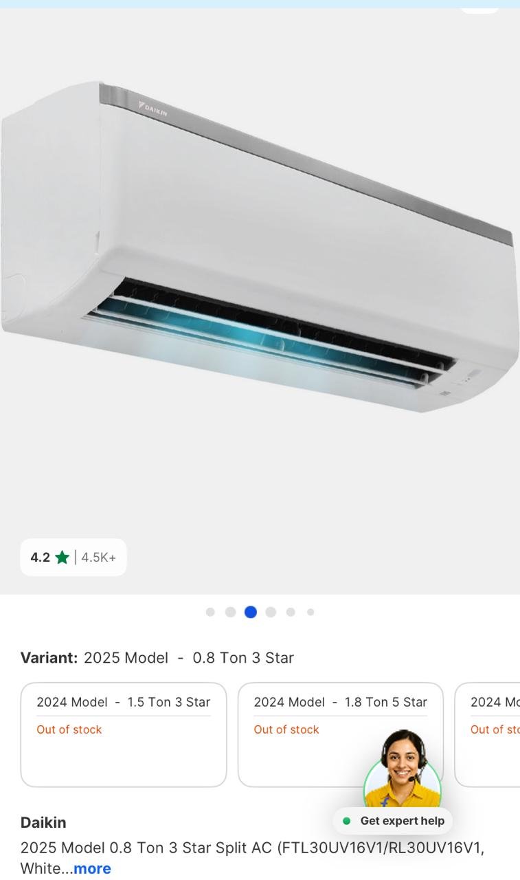 DAIKIN AC RL30UV16V1