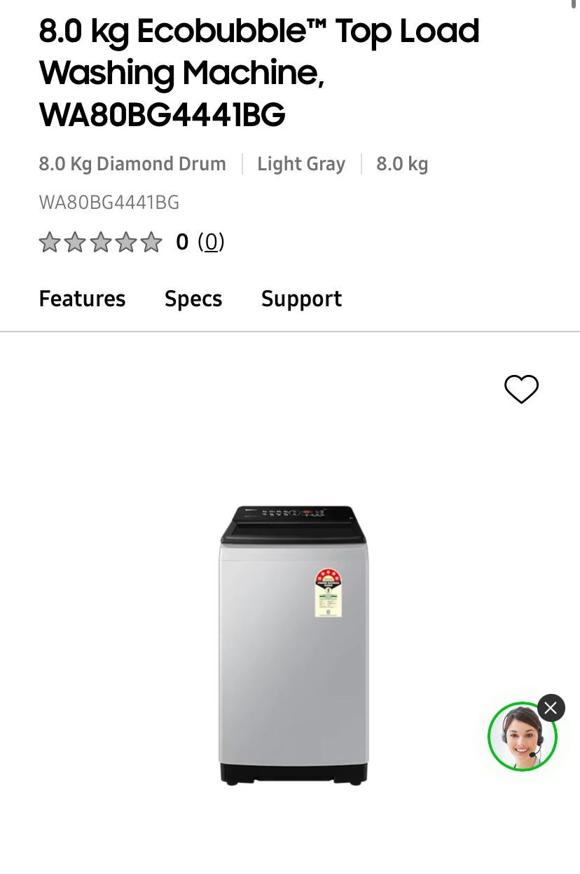 8KG FULLY WM WA80BG4441BG