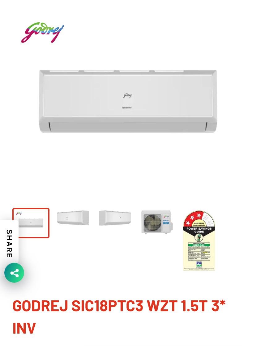 godrej ac 1.5