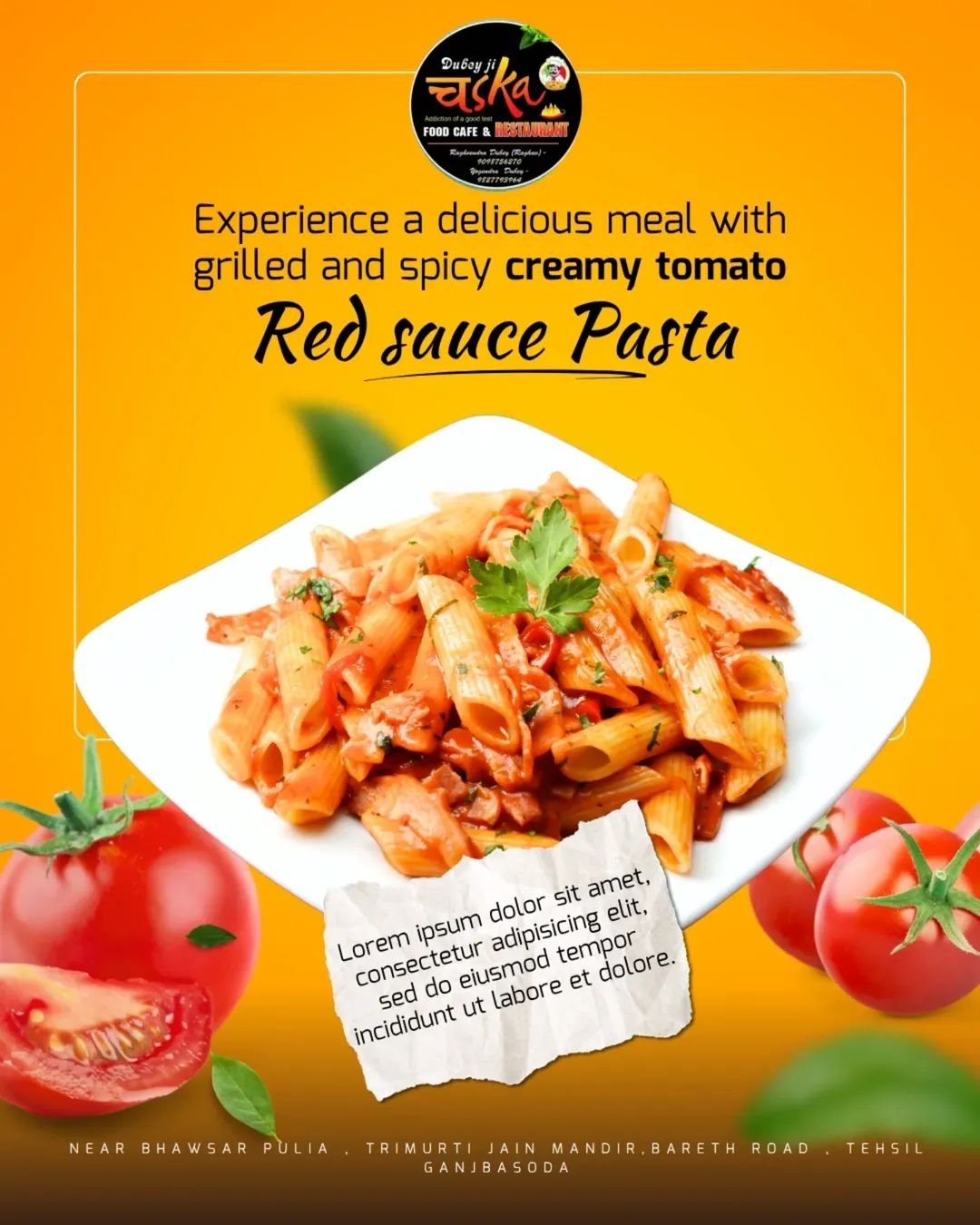 RED SOUCE PASTA