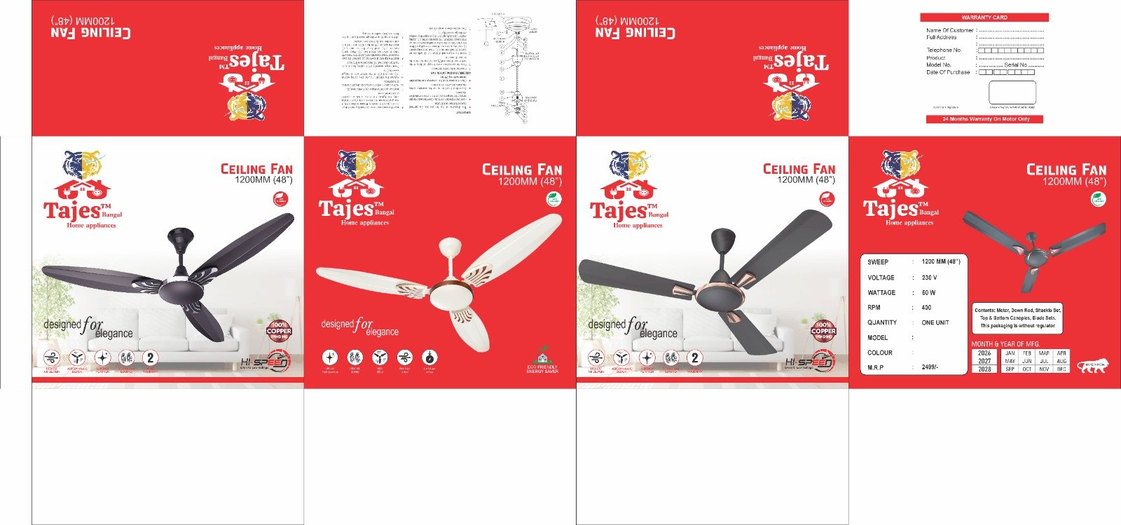 High speed Celling Fan