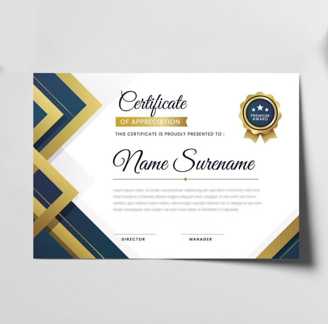 CERTIFICATE DESIGN & PRINTING