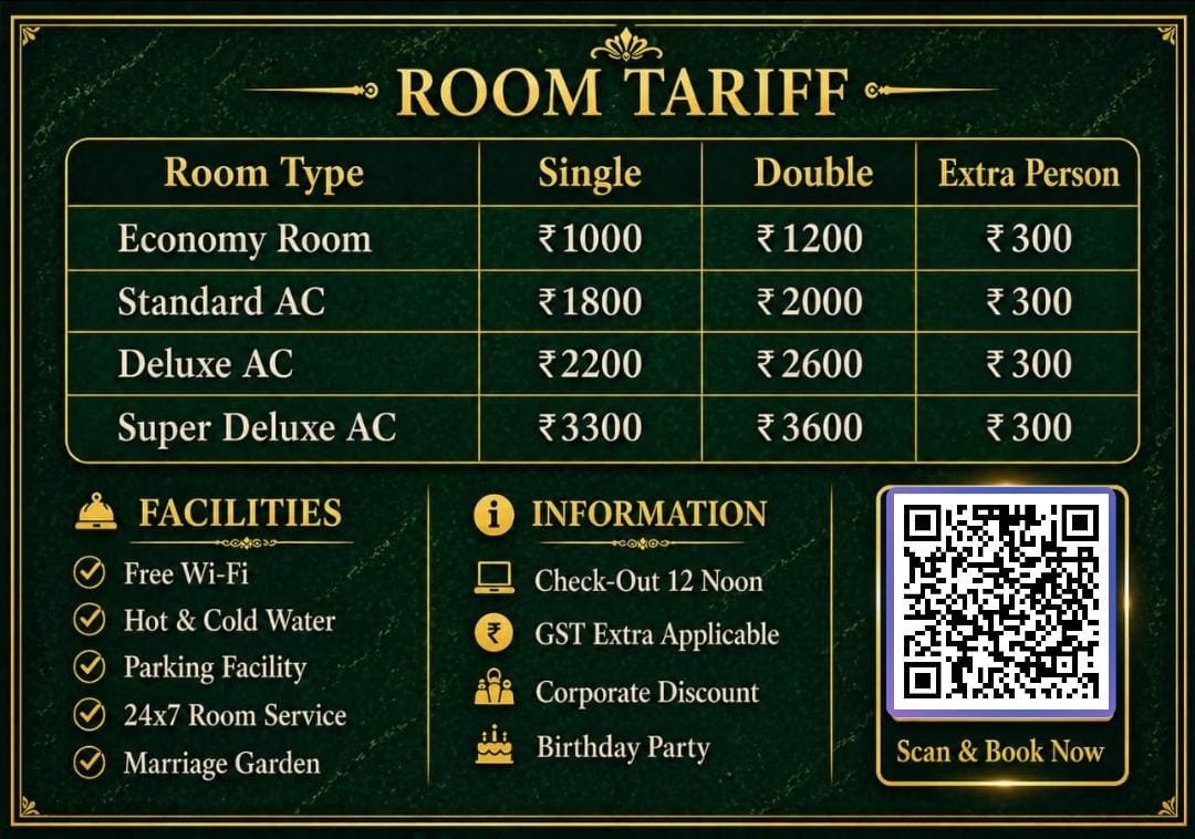 ROOM TARRIF