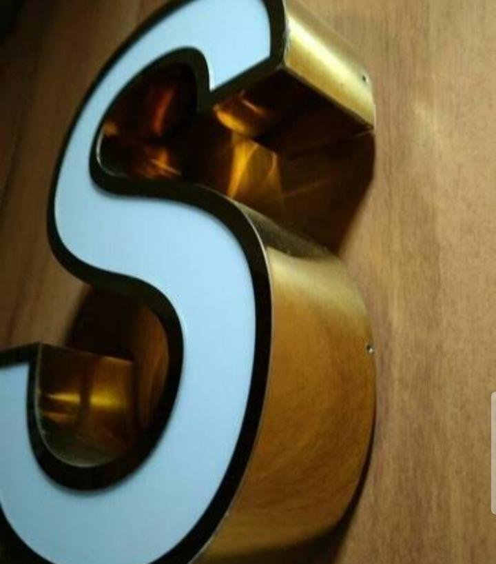 STAINLESS STEEL BORDER LETTERS