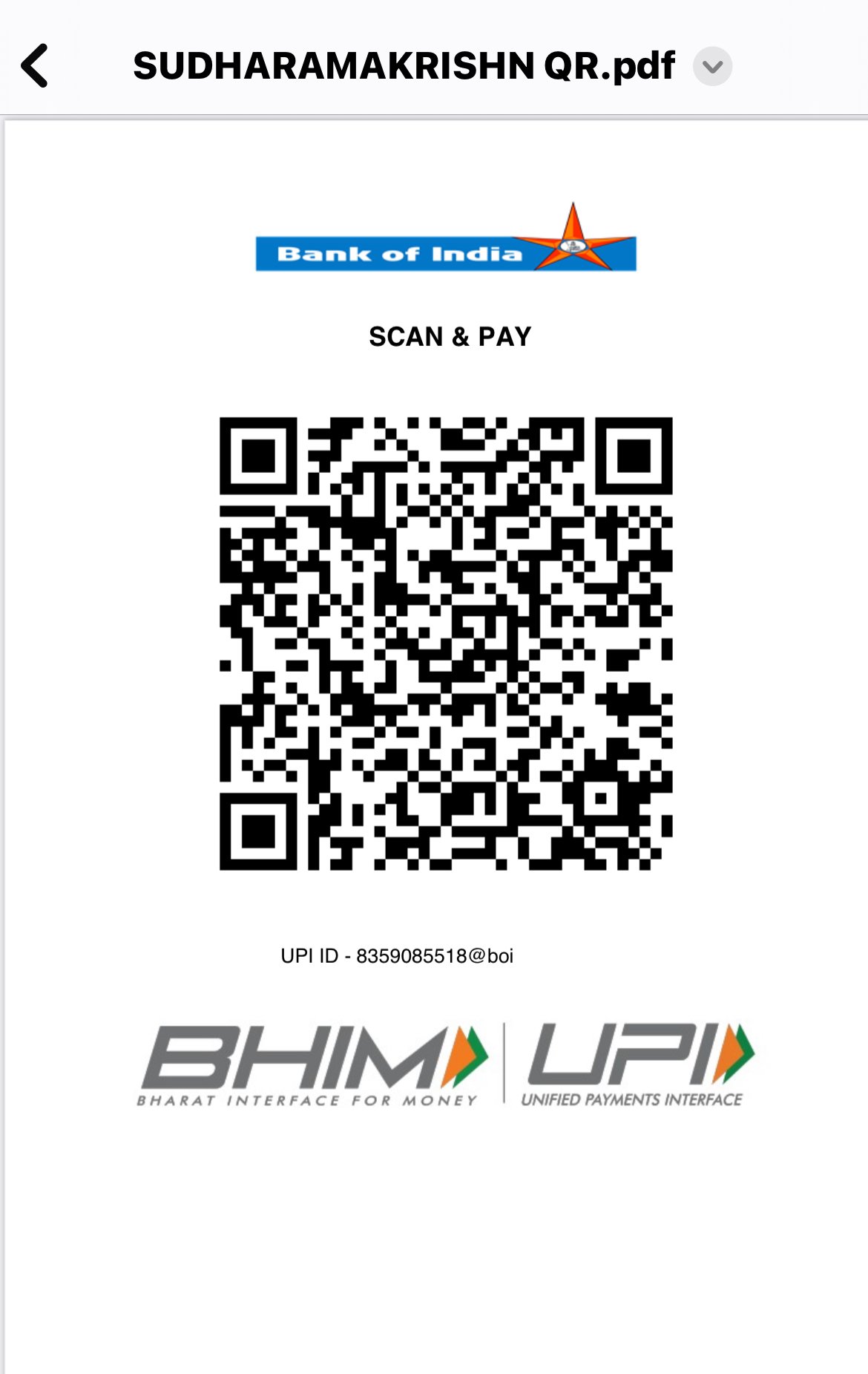 Payment QR